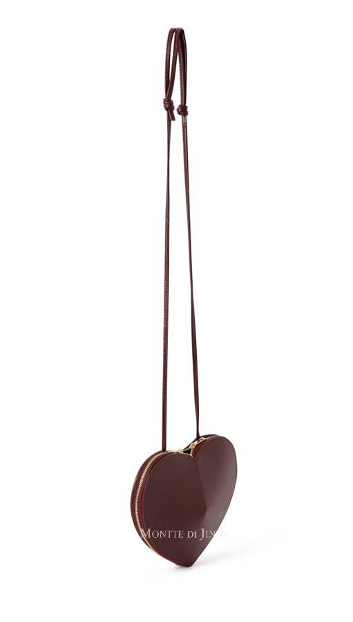MONTTE DI JINNE - Wholesale Crossbody Bag - Women's - Italian Genuine Leather Elegant Heart-Shaped Crossbody Bag11