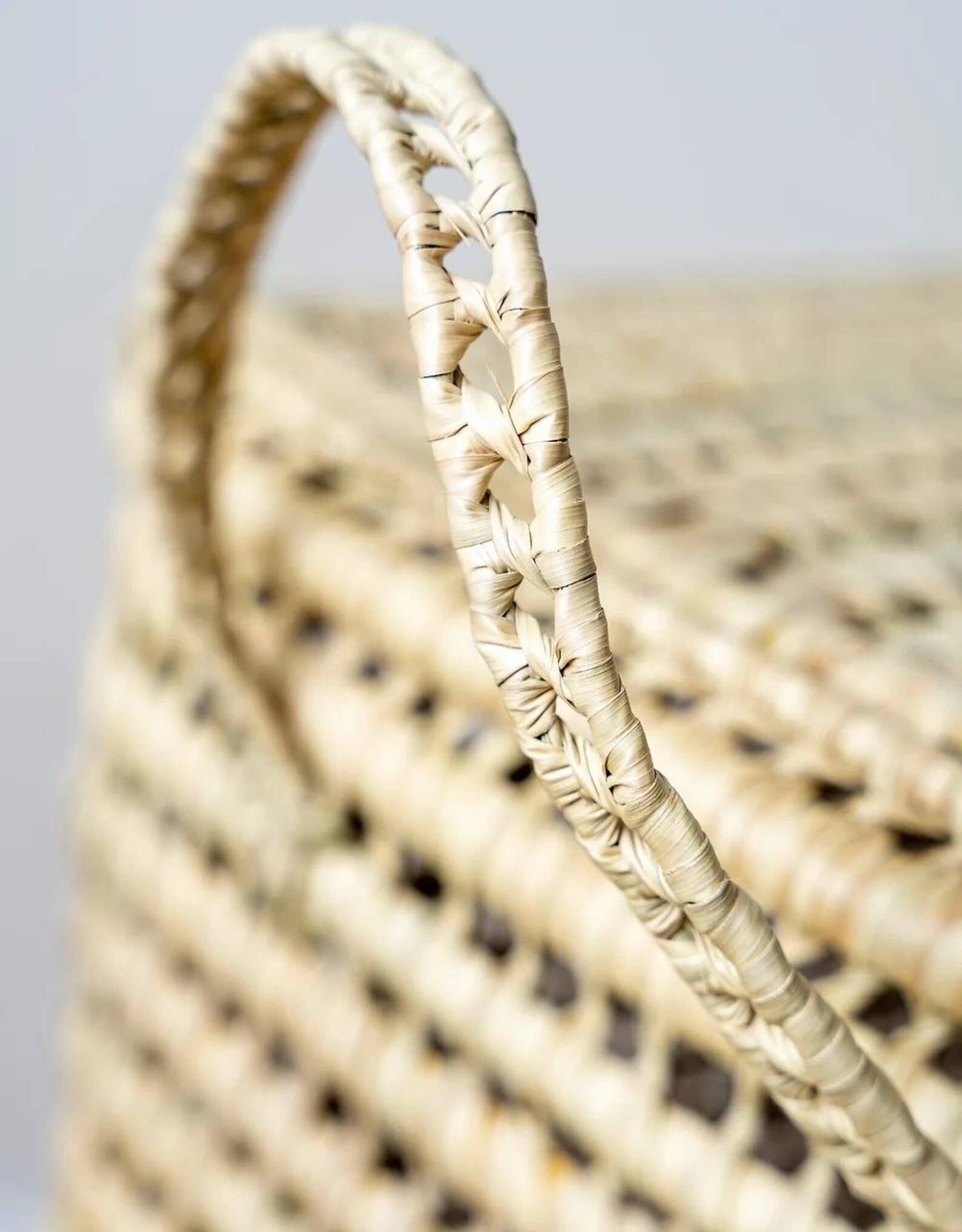 HandHappiness – Engroshandel Kurv – Flettet rattan opbevaringskurv, lille kurv i flet.3