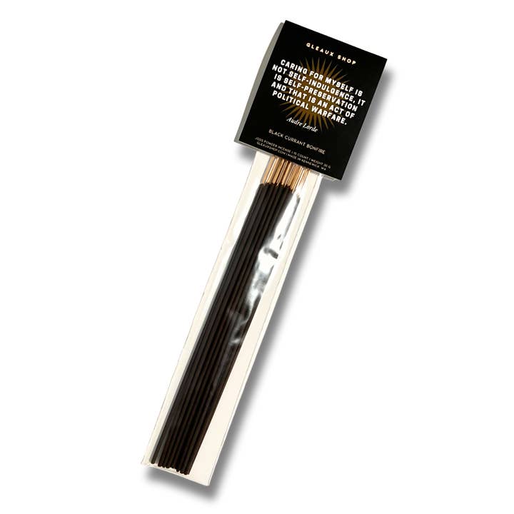 Self-Care: Black Currant & Bonfire Scented Incense Sticks for wholesale by Gleaux Shop