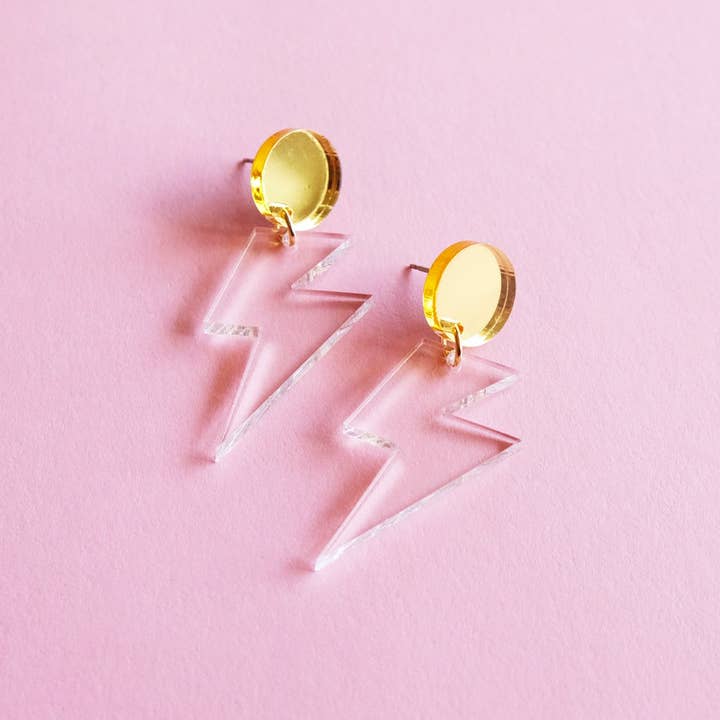 Sleepy Mountain - Wholesale Dangle Earrings - Lightning Bolt Earrings - Dangle