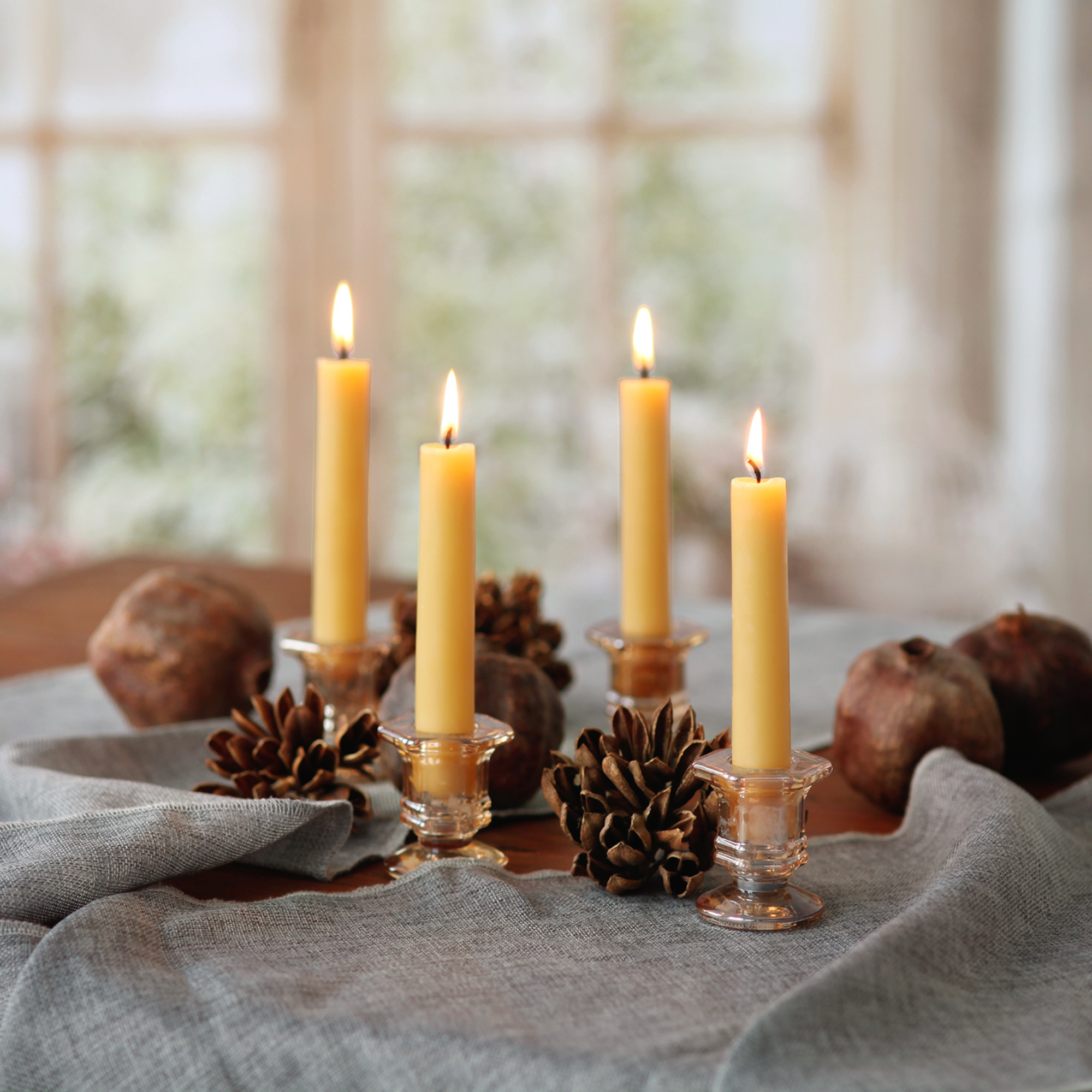 Big Dipper Wax Works - Wholesale Tapered Candle/Candlestick - Taper Candles – 100% Pure Beeswax – 5” Hand-Dipped1