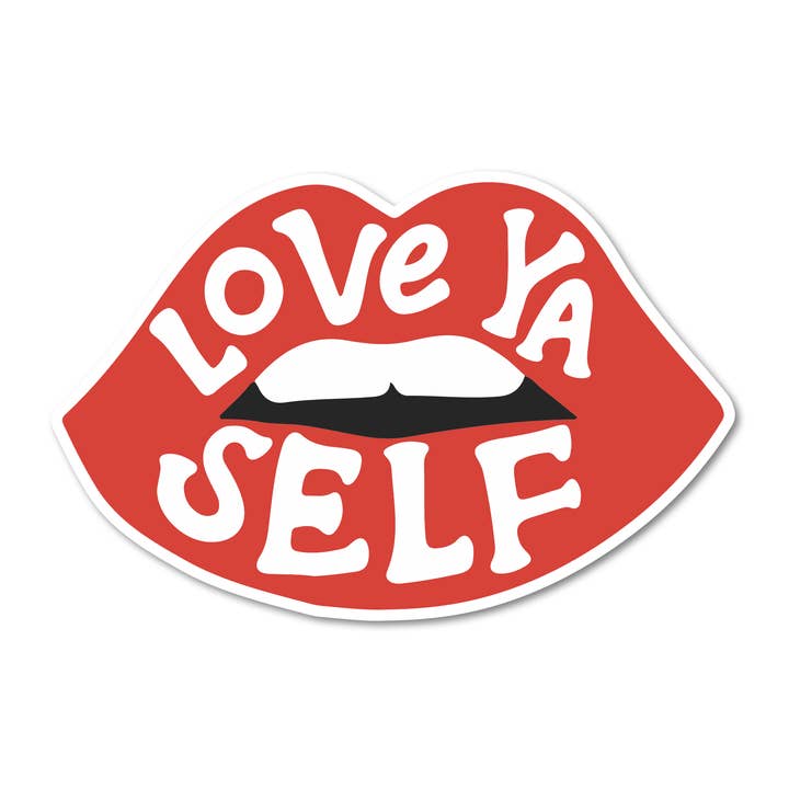 Love Ya Self Vinyl Sticker for wholesale by Mouthy Broad