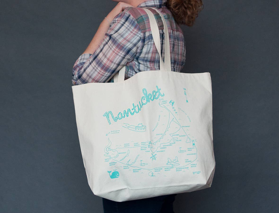 Maptote - Wholesale Tote Bag - Unisex - Nantucket Beach Tote1