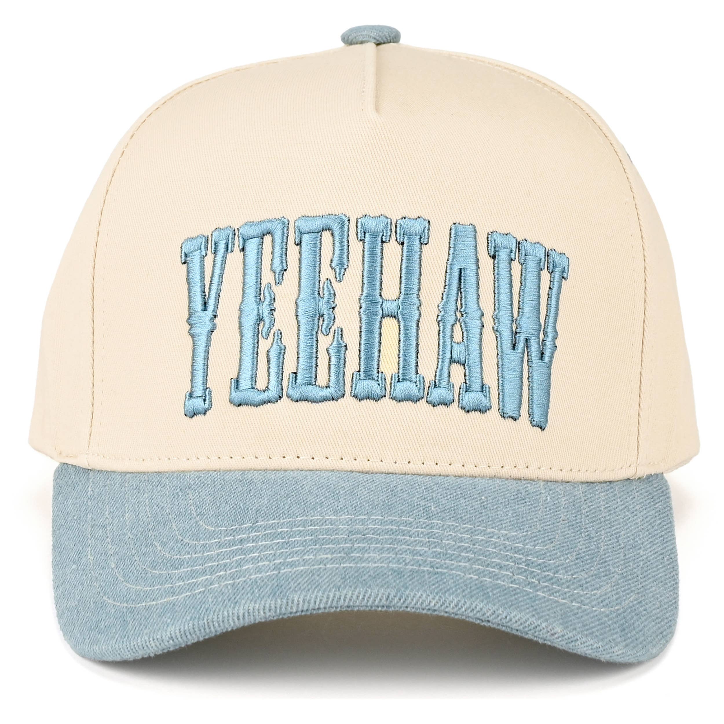 Hana - Vente Casquette de camionneur – femme - Casquette Trucker en Coton Bicolore avec Broderie C.C YEEHAW0