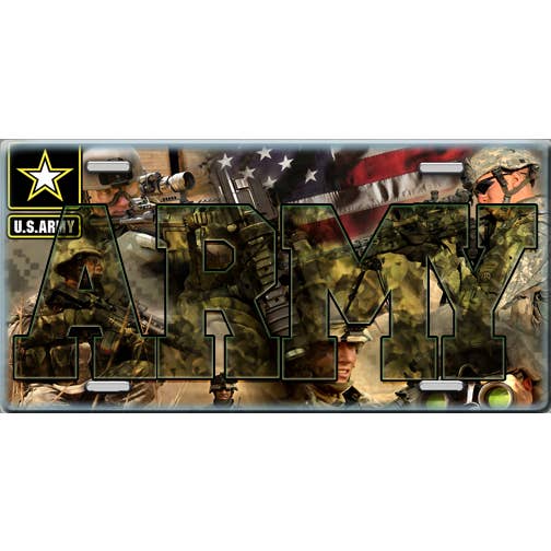 Army nummerplade for engroshandel hos Make It Yours