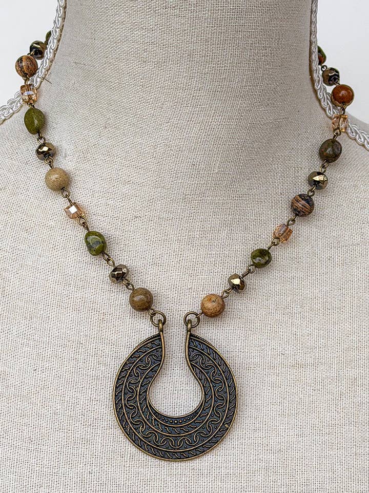 Ursula Necklace - Uni Jasper for wholesale by Dylan Designs