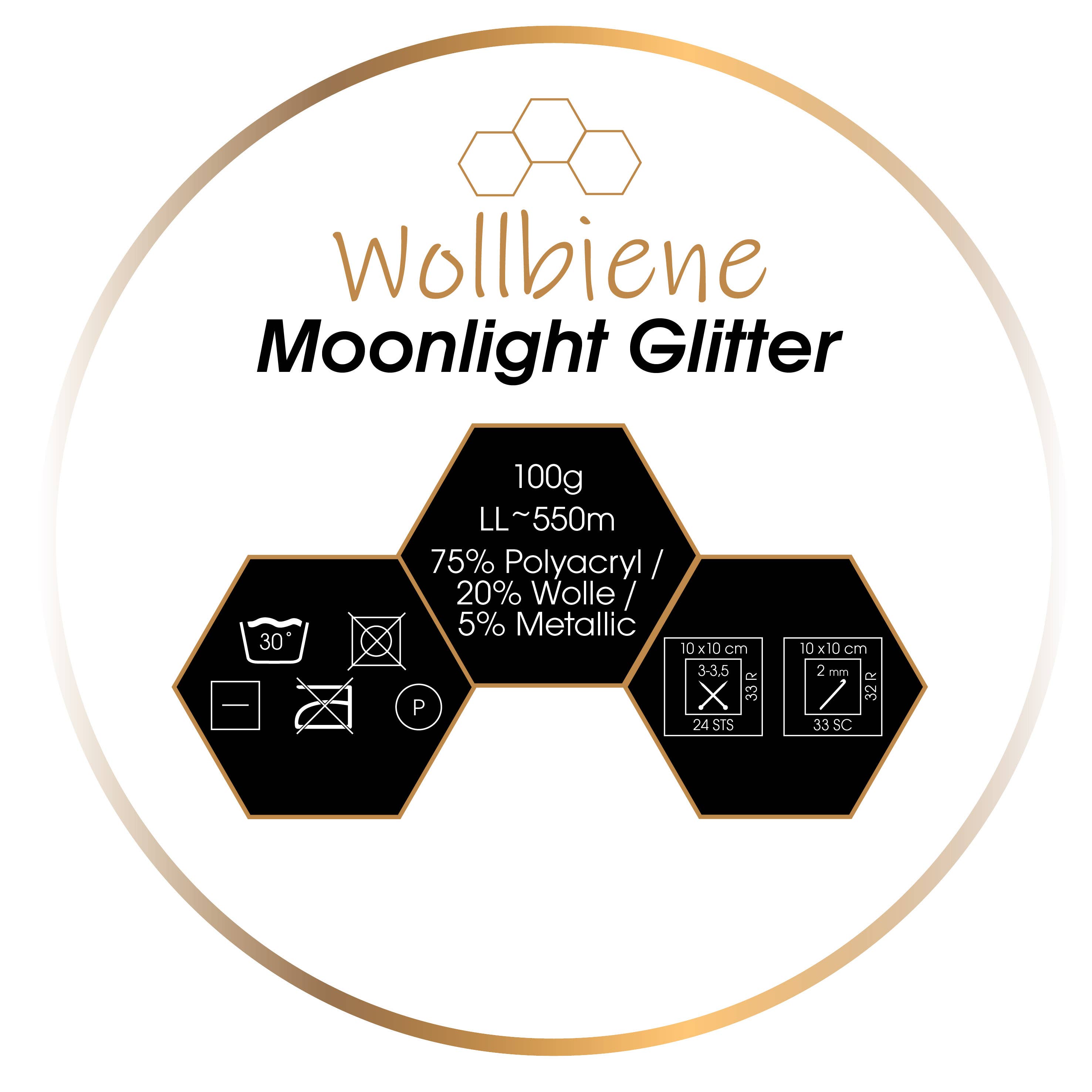 Wollbiene - Wholesale Yarn - woolen bee moonlight glitter batik crochet knitting wool19