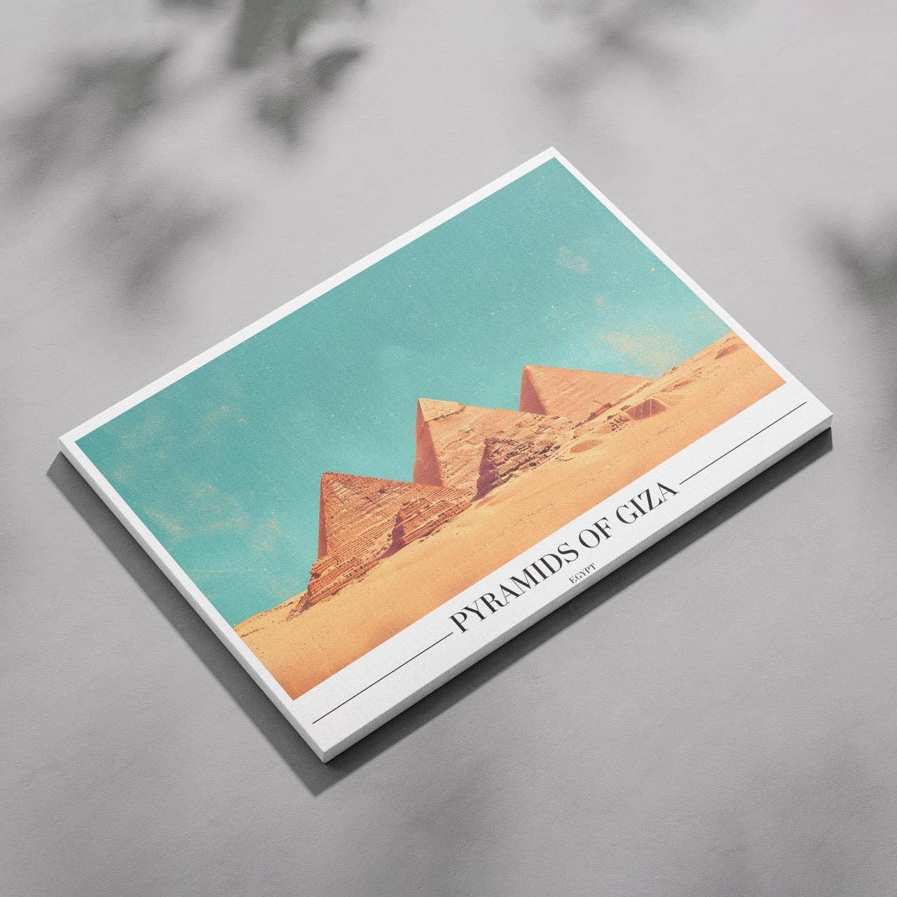 House Prints – Großhandel Kunstdruck – Goldene Sande von Gizeh - Gerahmter Leinwand-Wandkunst-Druck4