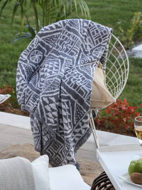 Couverture de luxe en coton miroir pour la vente par Mediterien Deep