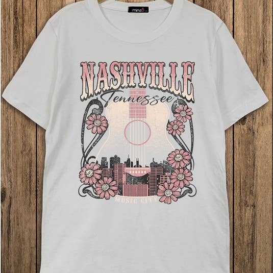 Plus Size Nashville Tennessee Music City Tee for wholesale by MINEB
