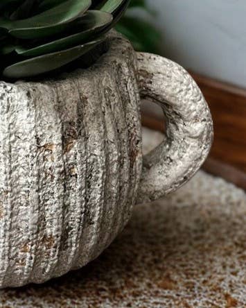 Vagabond Vintage – Vaso de plantas por atacado – Vaso rústico em formato de bule de cimento3