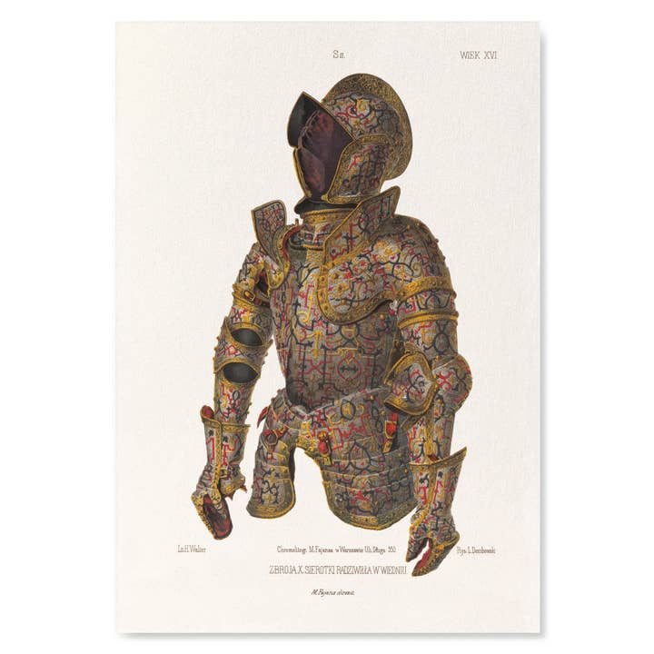 RADZIWIŁŁ THE BLACK: CEREMONIAL ARMOUR STUDY: Art Print for wholesale by Ezen Trade