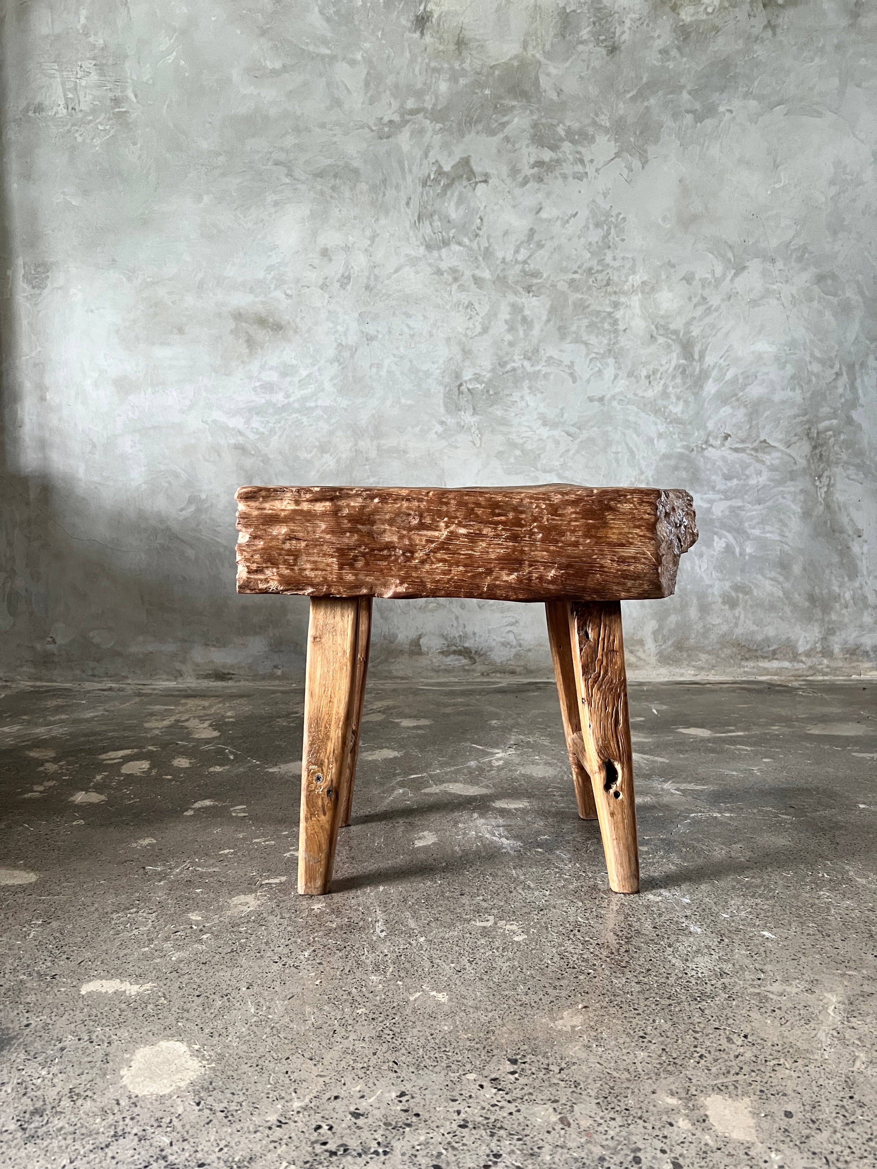 Office Objets - Wholesale Bench - Small organic bench in blonde Asian teak with four legs - Sepuluh3