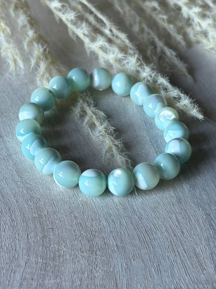 Blue Mother of Pearl Bracelet for wholesale by Jewelry By Jacqueline Rene