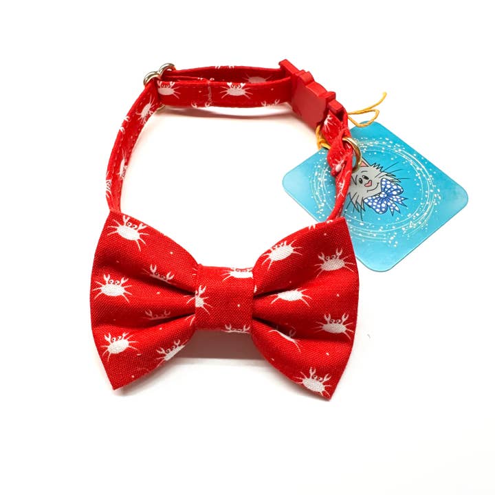 Kat Butterfly Og Krave Sæt - Krabbe Rød for engroshandel hos Whiskers Crafts