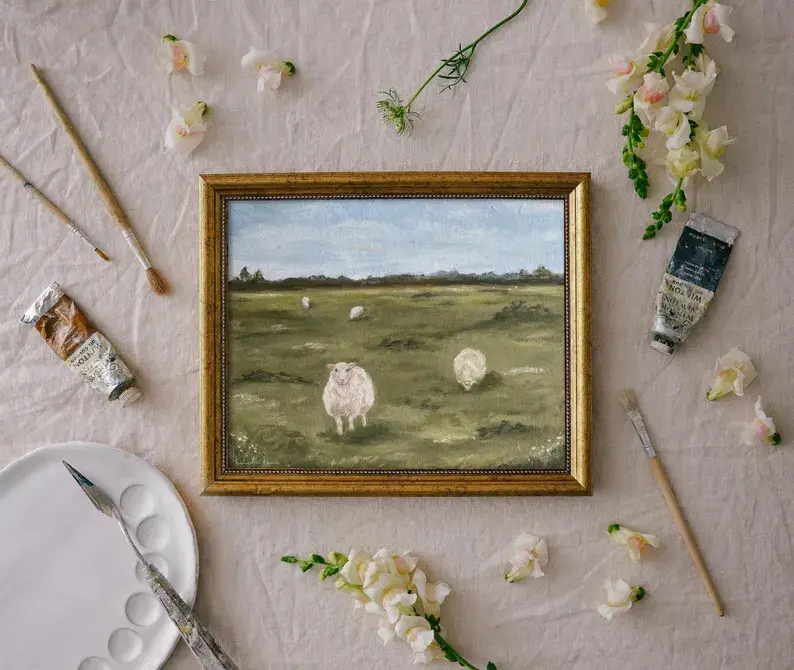 Krista Kim Studio - Wholesale Art Print - SHEEP IV - Art Print (unframed)2