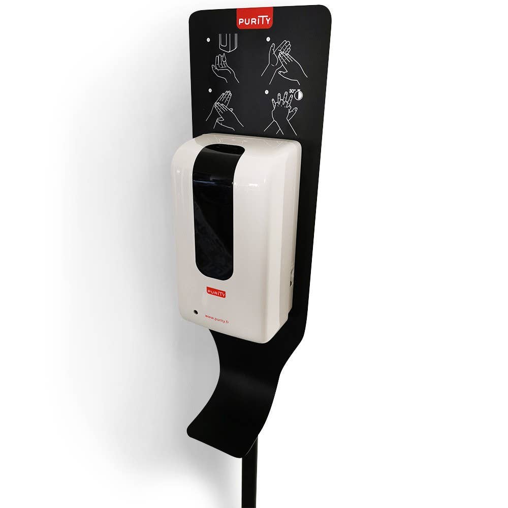 Purity - Vendita all'ingrosso Igienizzante per le mani - Dispenser automatico di gel su supporto - capacità 1.21