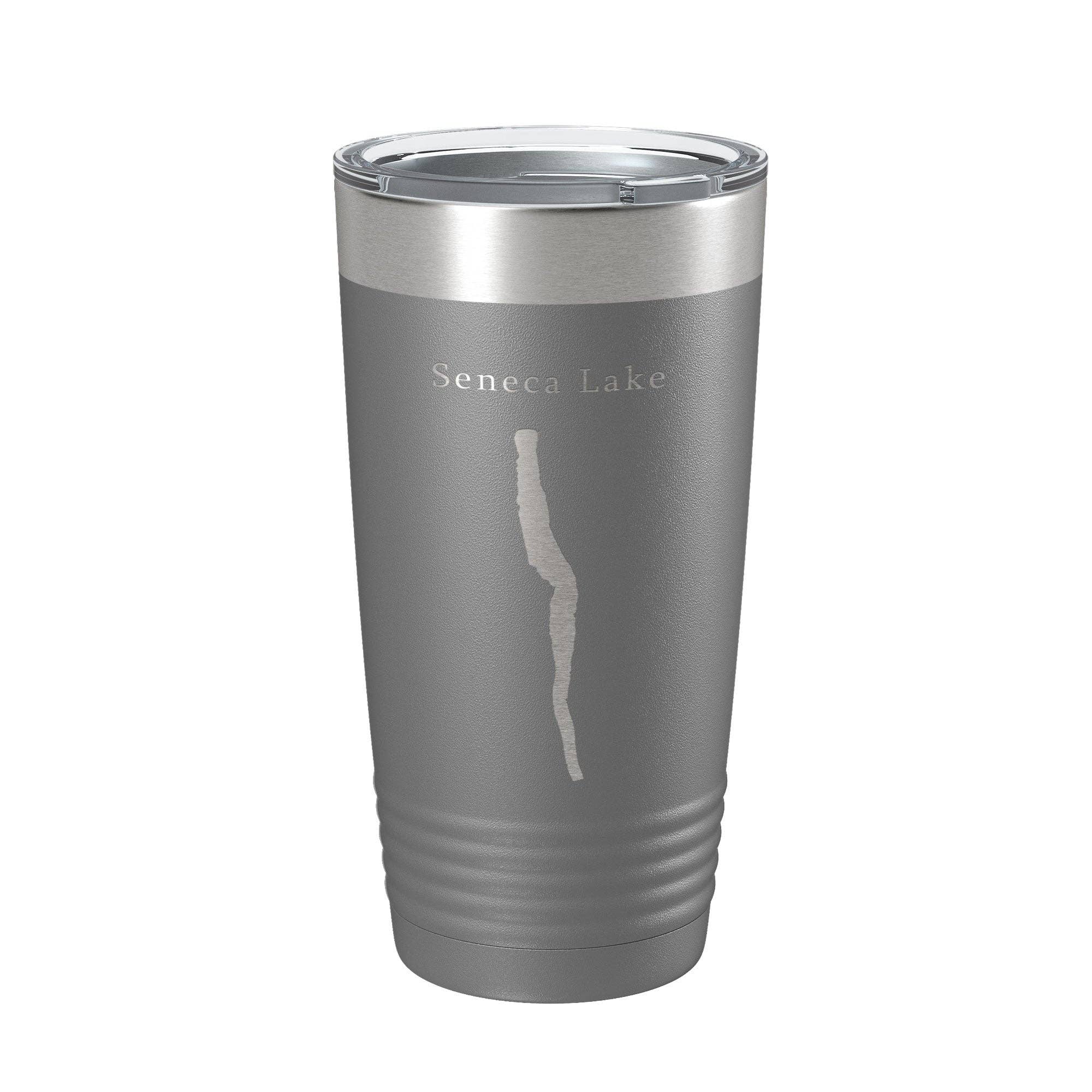CarveBright - Wholesale Geïsoleerd drinkgerei - Seneca Lake Map Tumbler reismok geïsoleerde lasergegraveerde koffiekop New York 20 oz15