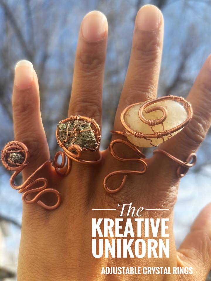 Jordingsringe (accent- og fuldstørrelsessten) for engroshandel hos The Kreative Unikorn LLC