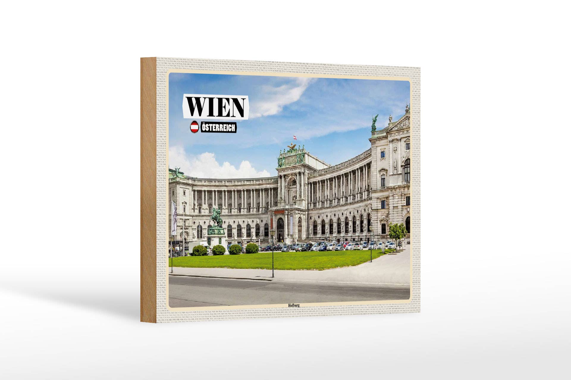 Femer - Wholesale Sign - Vienna Austria Hofburg Architecture Wooden Sign 18x12cm0