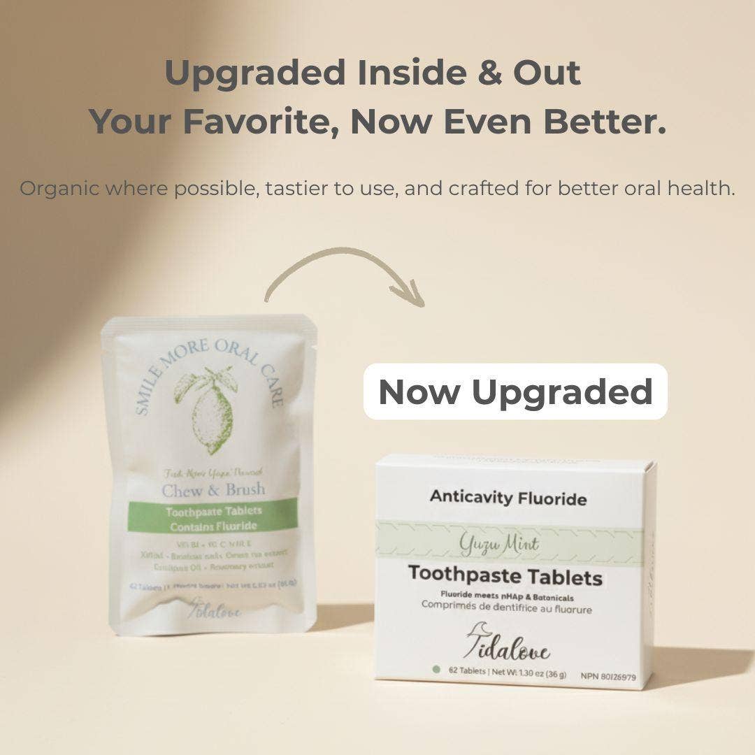 Tidalove - Wholesale Toothpaste - Fluoride Yuzu Mint Toothpaste Tablets — 1 Month9