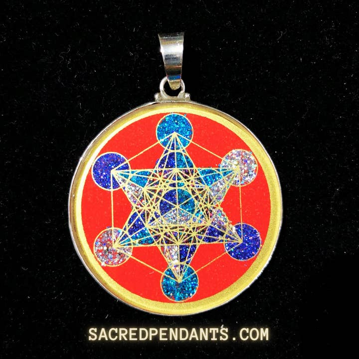 Sacred Pendants - Wholesale Individual Charm/Pendant - Metatron’s Cube -Sacred Geometry Gemstone Pendant4