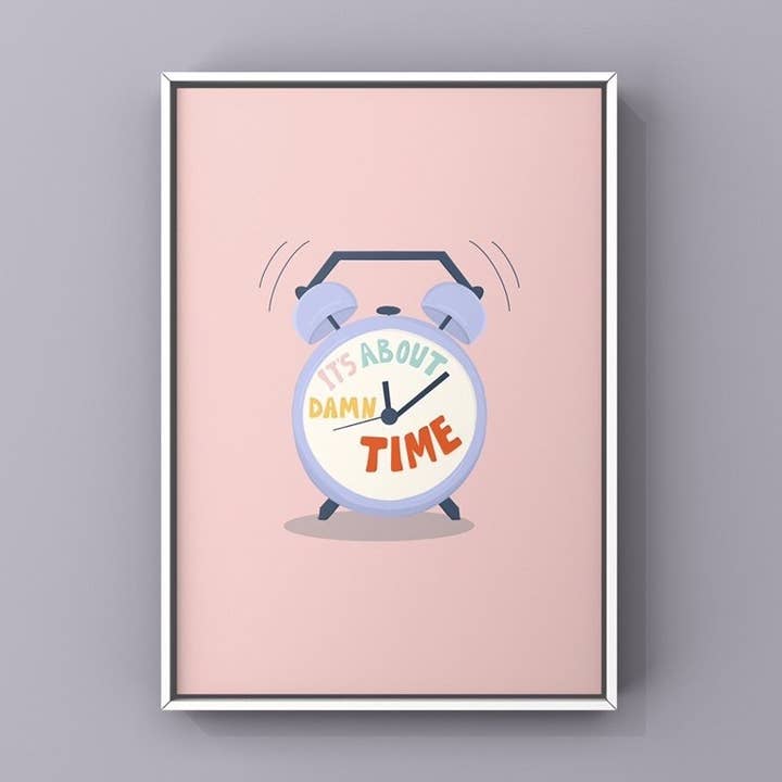 It’s About Damn Time Lizzo Art Print | Feminist Poster for wholesale by EscDesignsUK