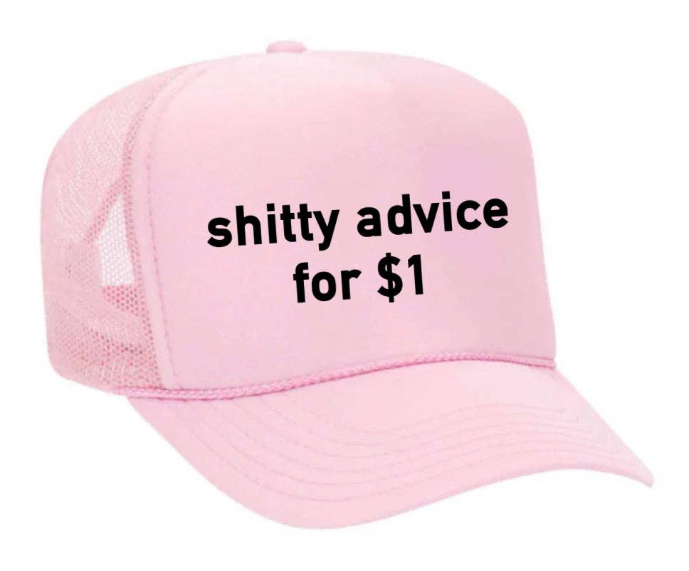 Inappropriate Trucker Hats - Wholesale Trucker Hat - Unisex - Shitty Advice for $1 Trucker Hat24