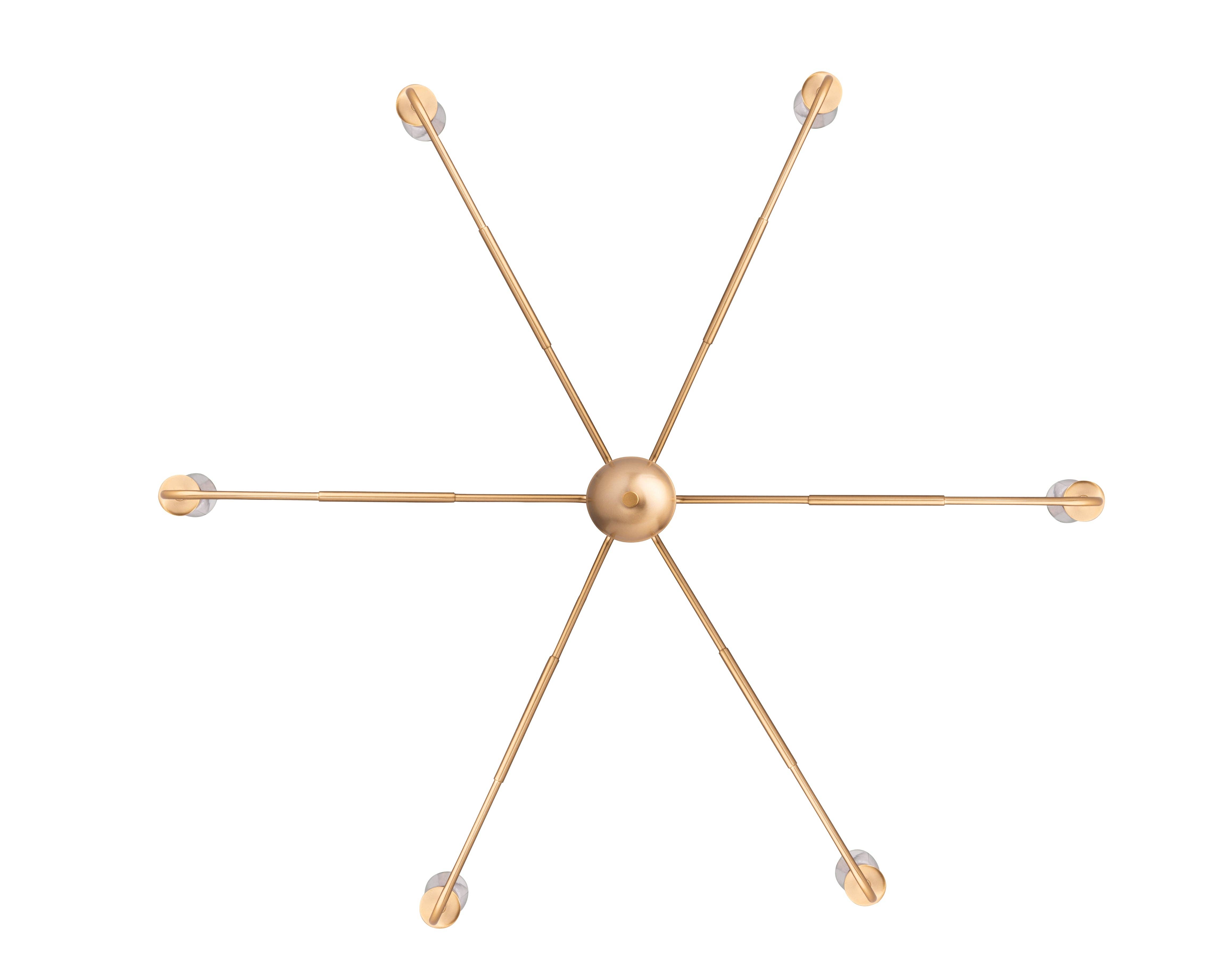 Brio Lighting - Wholesale Chandelier/Hanging Light - Modern Chandelier Radiant 6-Light Traditional Farmhouse Gold4