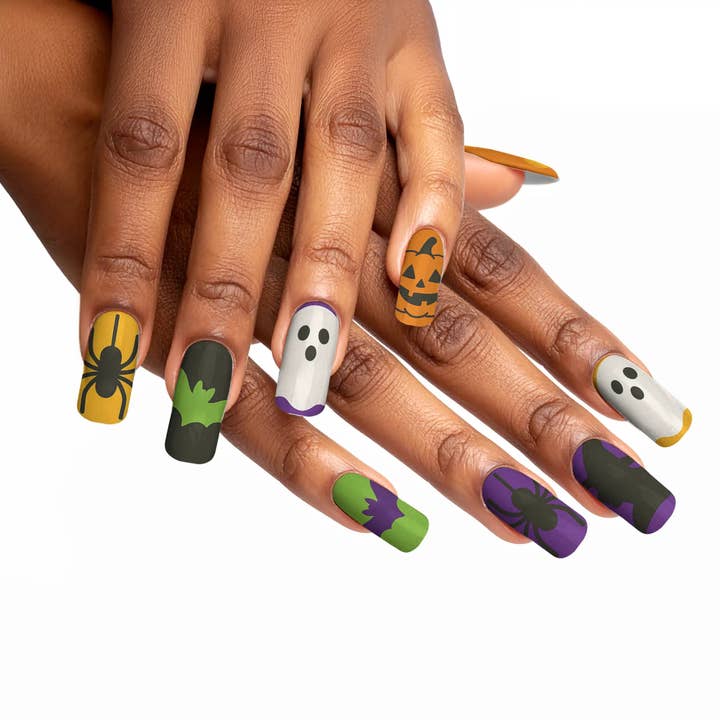 Unhas Postiças Multicoloridas de Halloween Beijo de Vampiro por atacado de FYNE BODY