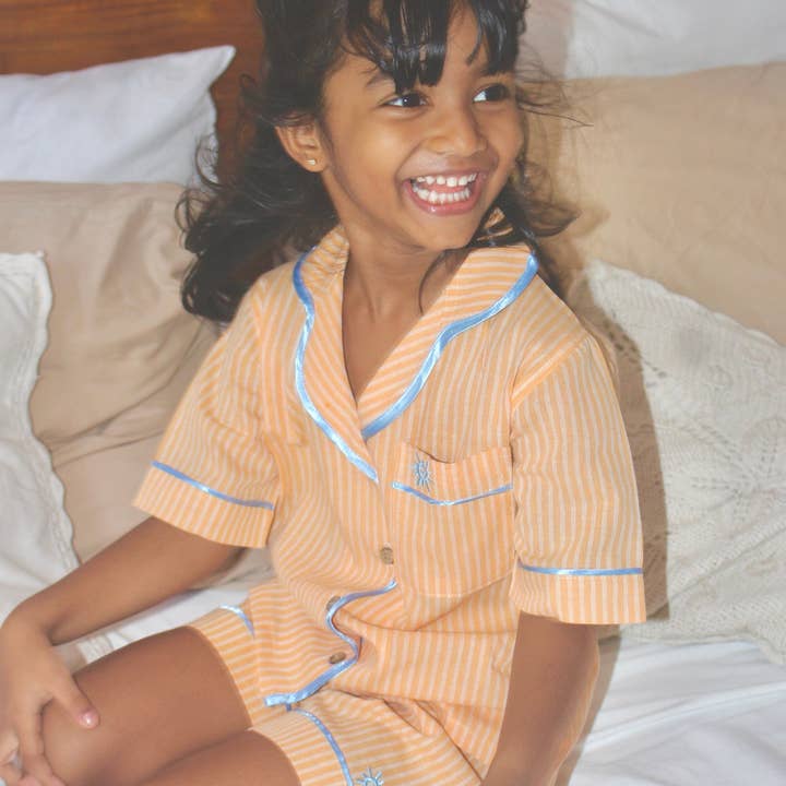 Hunter Orange Short Sleeve PJ Pyjama Set for wholesale on Faire3