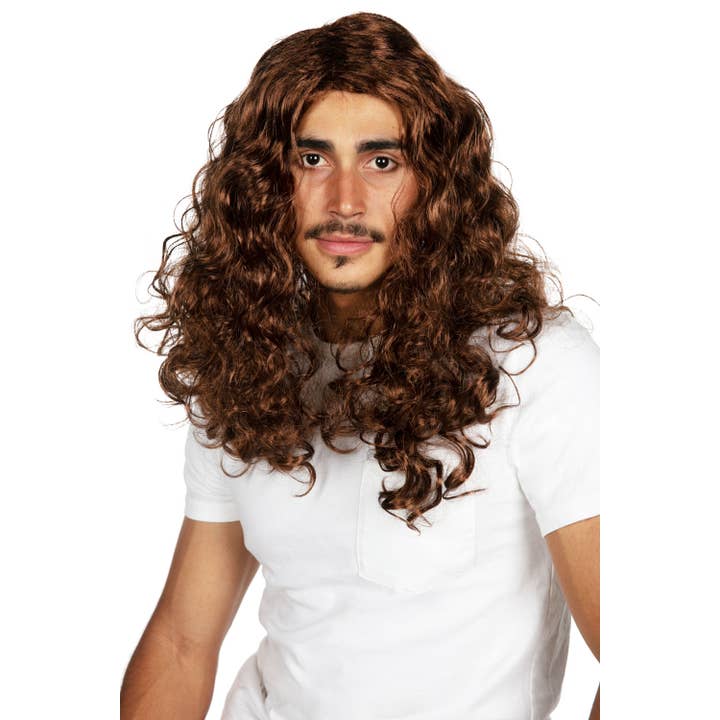 Tipsy Elves - Wholesale Wig/Hair Piece - Long Brown Curly Wig - Halloween Accessory