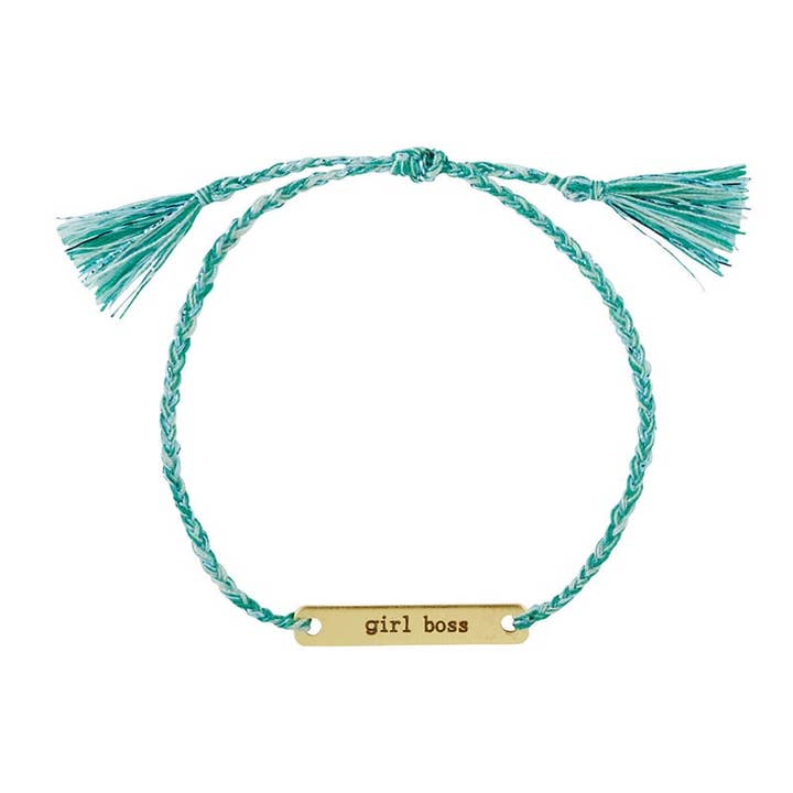 Santa Barbara Design Studio by Creative Brands - Wholesale Woven/Braided Bracelet - Joy In A Jar Bracelet - Girl Boss