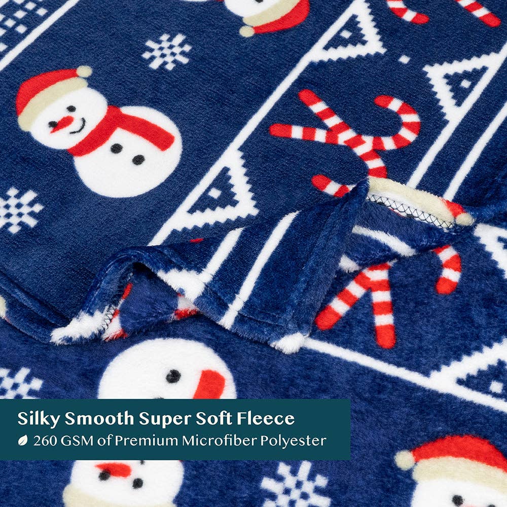 Pavilia – wholesale Prydnadsfilt – Pavilia julfleecefilt med säsongsmotiv78