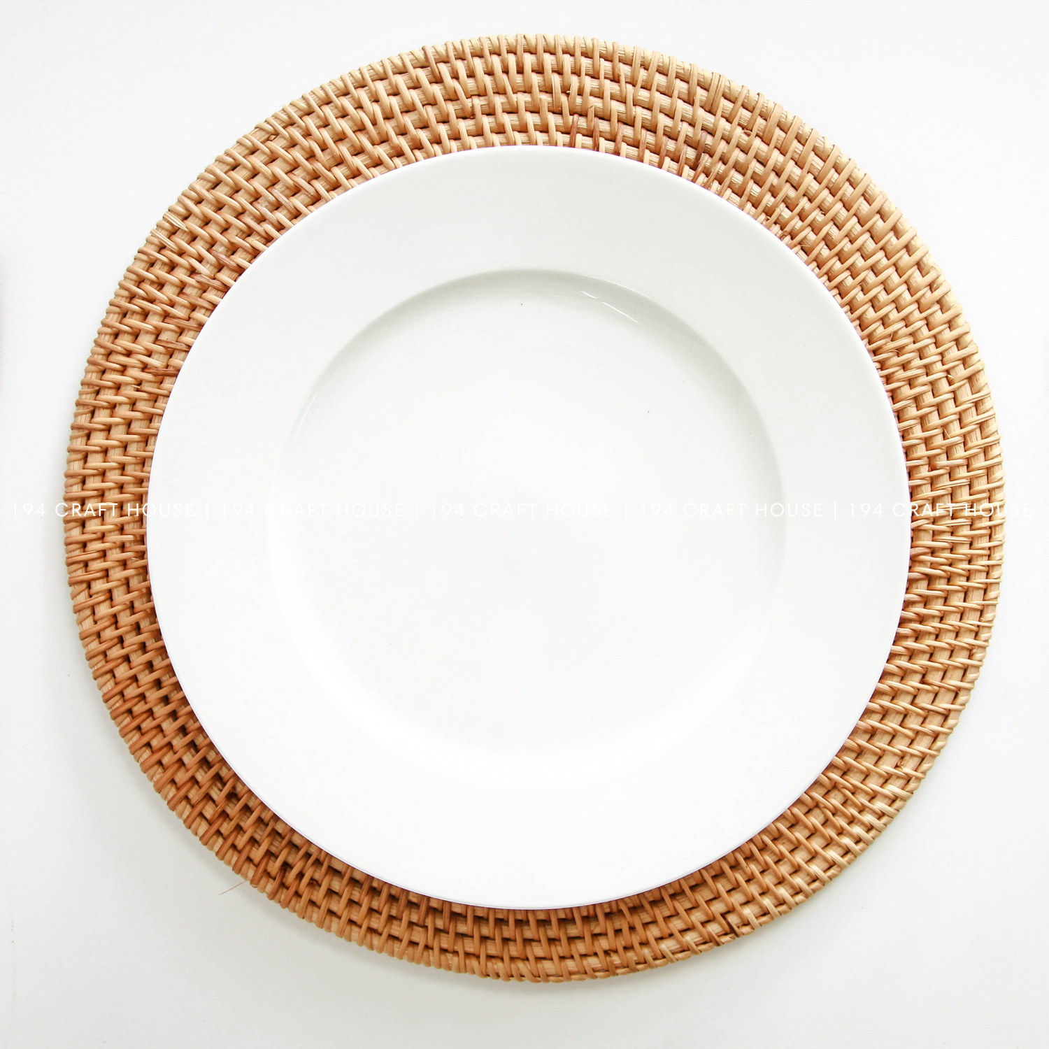 194 Craft House – wholesale Placemat – Natural Round Rattan Placemats - Home & Kitchen Decor5