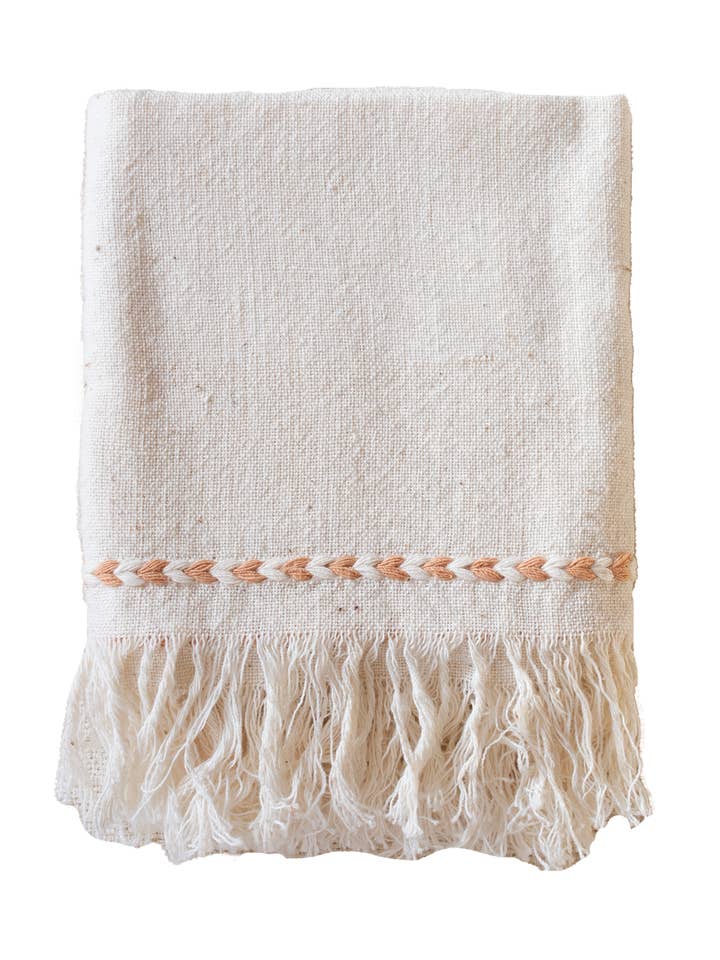 Serviette mit geflochtenem Detail in Beige | 2er-Set für den Großhandel von kd weave