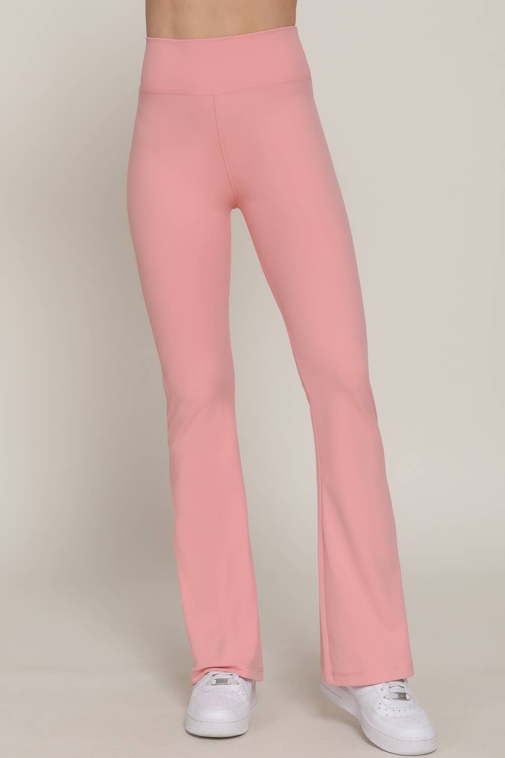 Active Basic | Active USA - Wholesale Athletic Pants - Women's - Waist Band Flare Stretch Workout Long Pants48