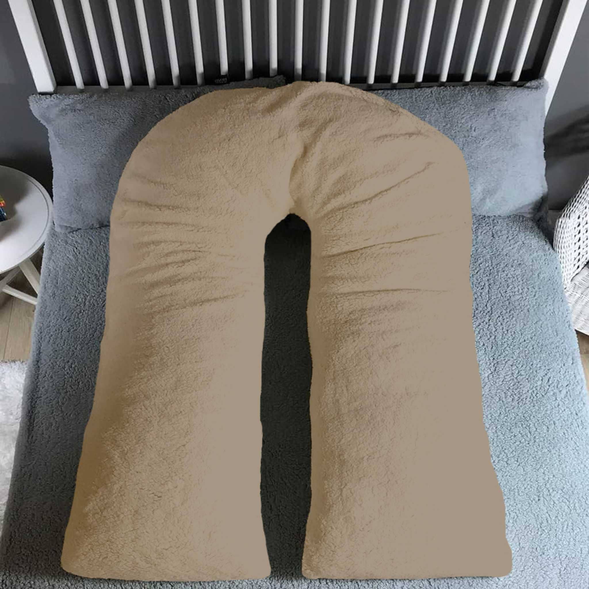 Beach Stone - Venta al por mayor Fundas de almohada - Funda de almohada de cuerpo entero de forro polar de peluche en forma de U de 9 pies9