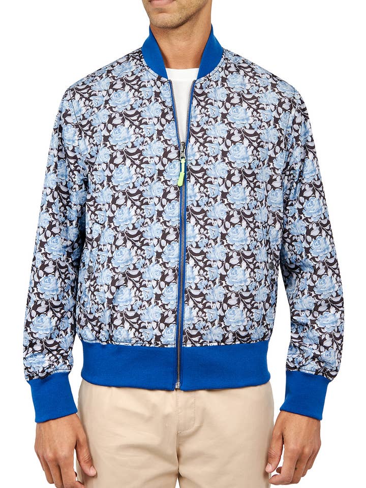 Floral Reversible Bomber for wholesale by Society of Threads