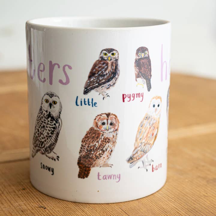 Sarah Edmonds Illustration - Wholesale Coffee Mug - Hooters Ceramic Bird Pun Mug5