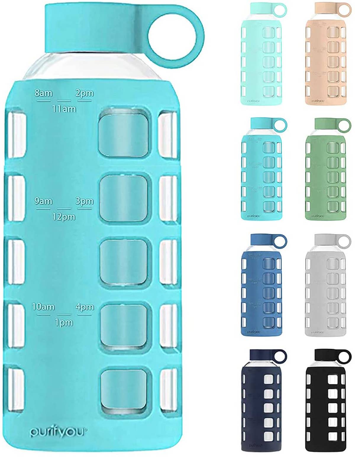 purifyou – wholesale Water bottle – purifyou® Premium Glass Water Bottle13