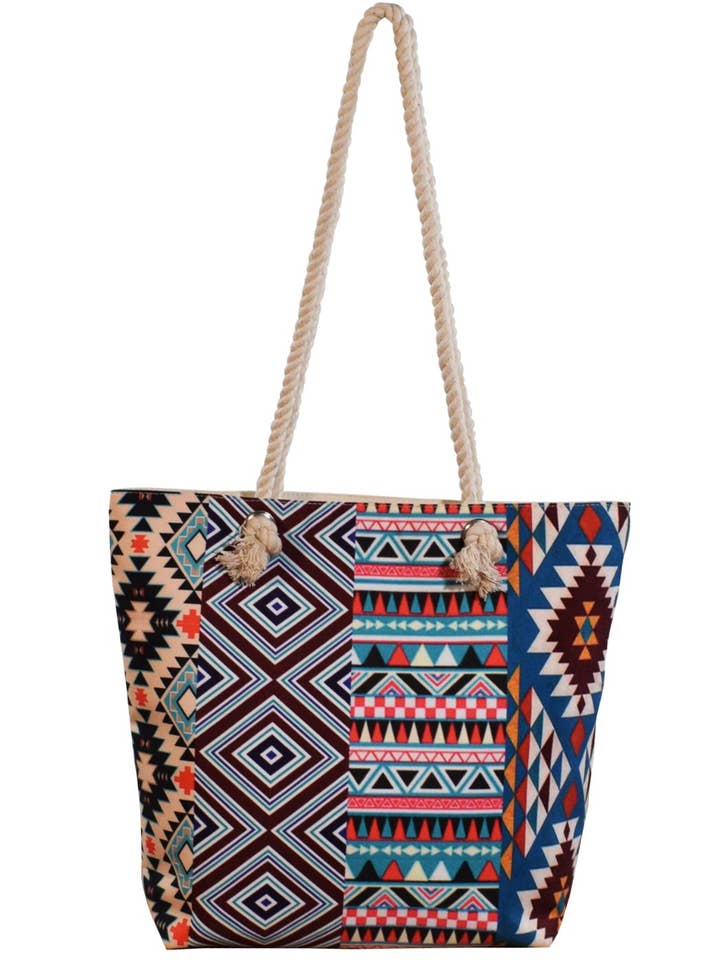 Carryall Tote Bag, Design 5 for wholesale by El Paso Saddleblanket