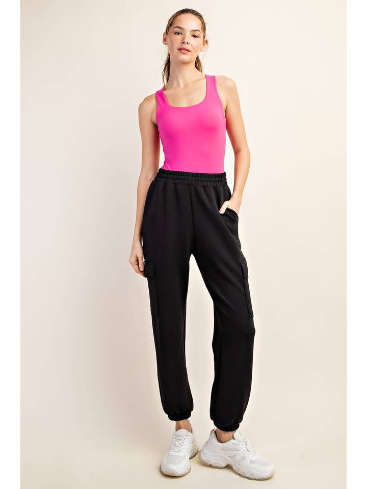 Rae Mode - Wholesale Athletic Sweatpants/Joggers - Women's - MODAL SCUBA CARGO JOGGER PANT