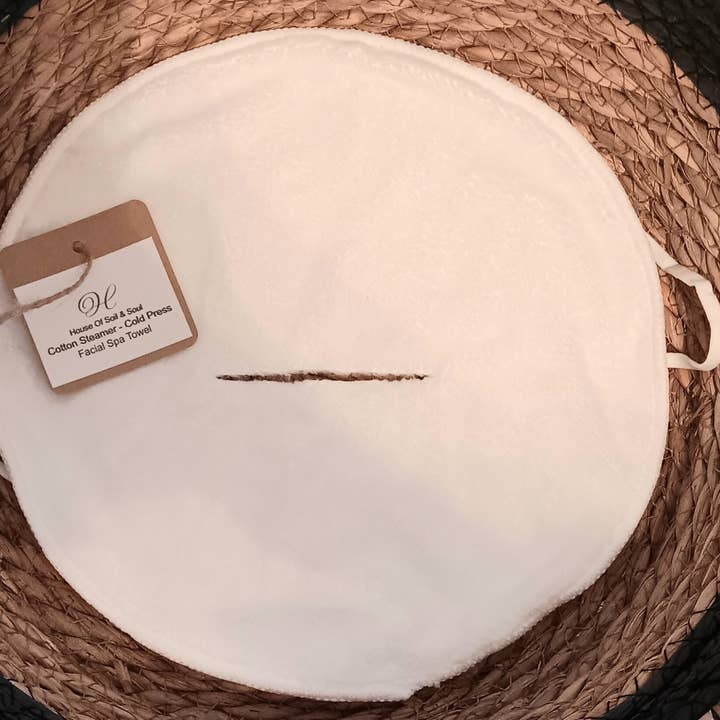 House Of Soil & Soul - Wholesale Skincare Face Mask - Reusable Cotton Steamer - Cold Press Facial Towel