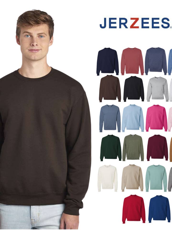 Jerzees NuBlend Crewneck Sweatshirt – Blank Fleece Pullover and other Purchase Wholesale blank crewneck sweatshirt. Free Returns & Net 60 Terms on Faire trending on Faire.