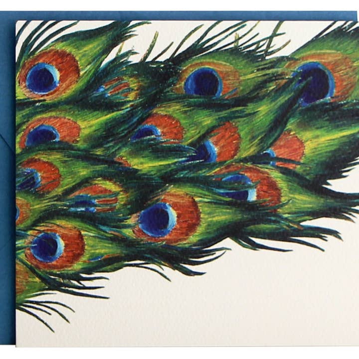 Notes de pli | Peacock pour la vente par Kelly Kay Paper Co.