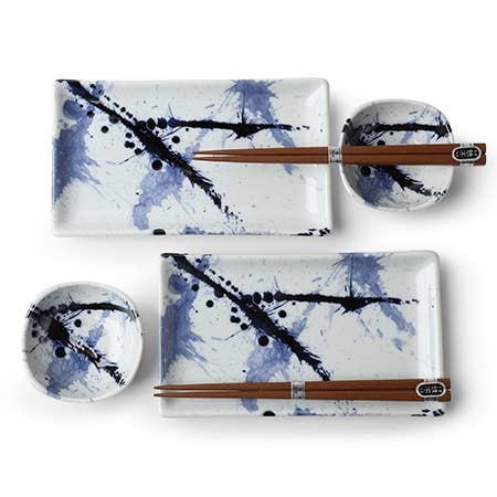 Sushi for Two Blue Sumi for wholesale by Miya Company