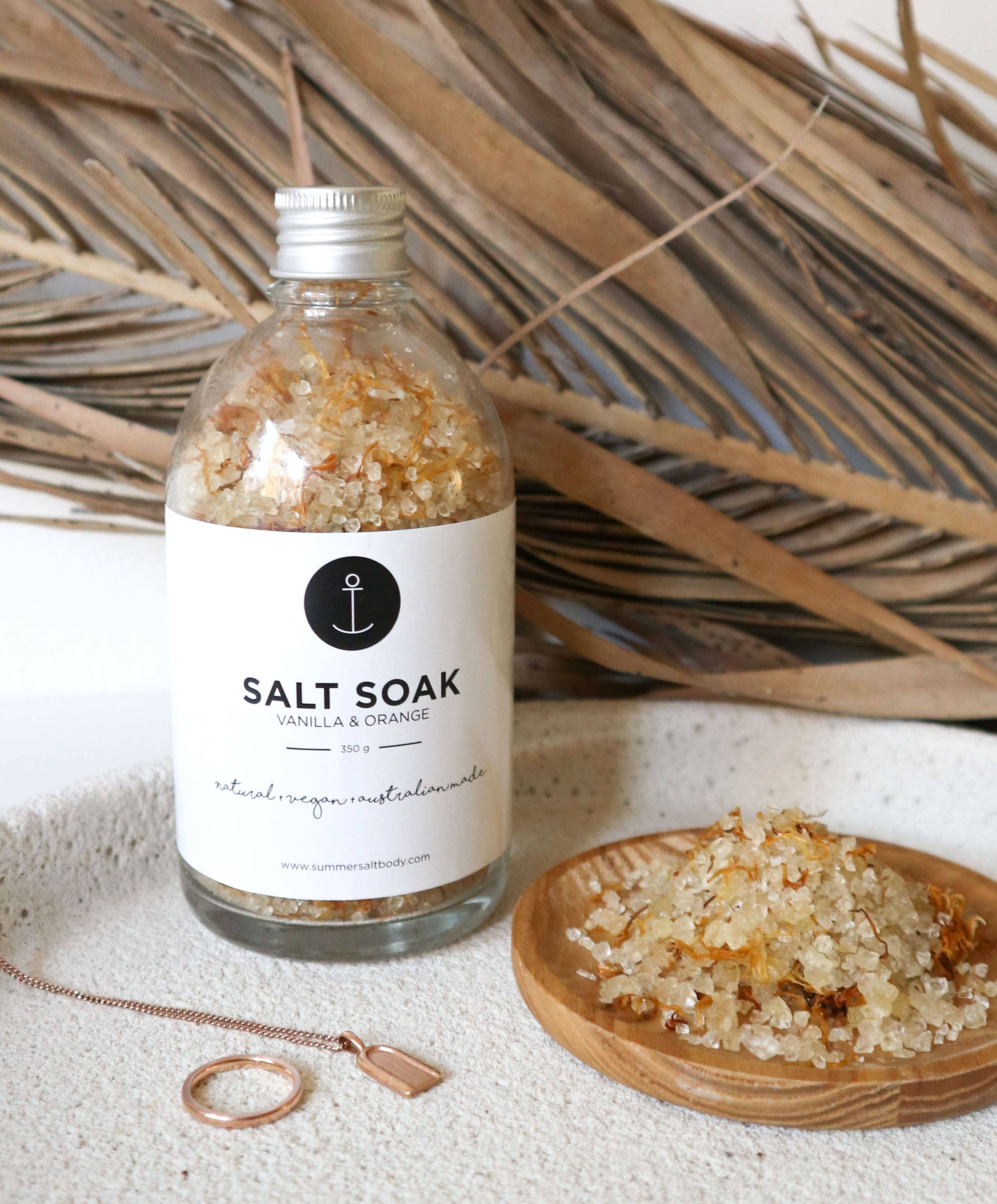 Summer Salt Body - Wholesale Bath soak/milk - Salt Soak | Vanilla & Orange - 350g1