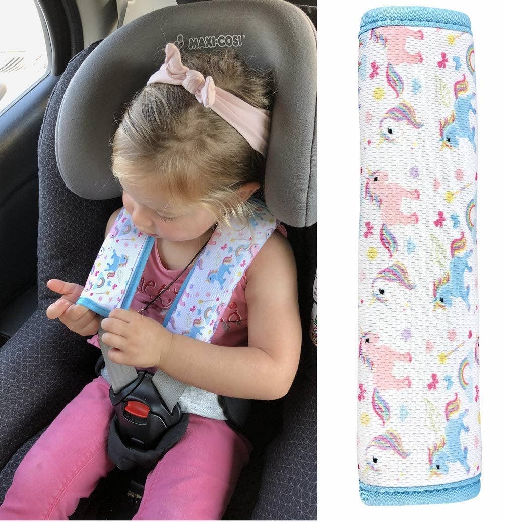 HECKBO - Vente Housse de siège auto – enfant et bébé - Protecteur de ceinture de sécurité enfant licorne 1x/2x0