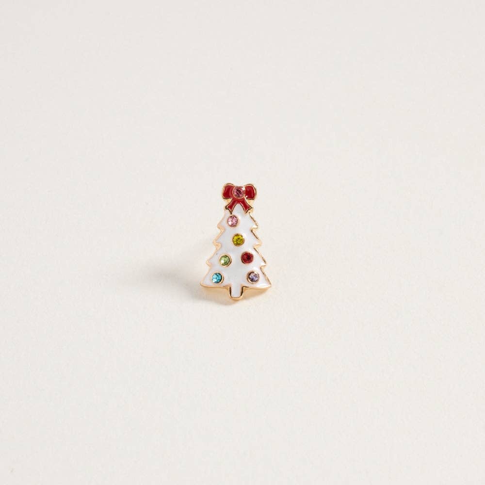 Designature New York - Wholesale Stud/Post Earrings - Christmas Tree with Pearl Rhinestone Post Earrings12